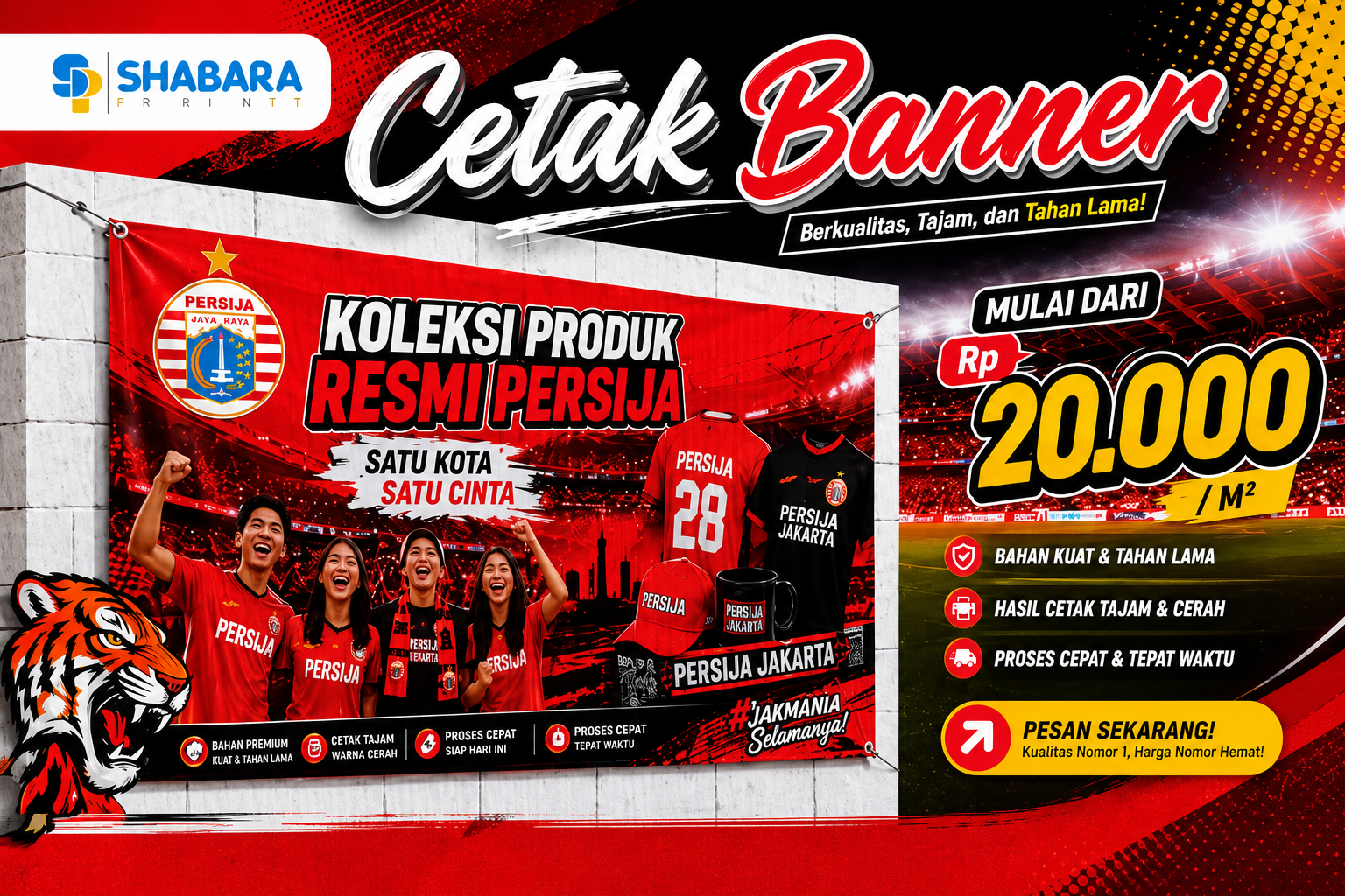 Percetakan Spanduk 24 Jam  Jakarta Barat Harga Mulai 20 Ribuan