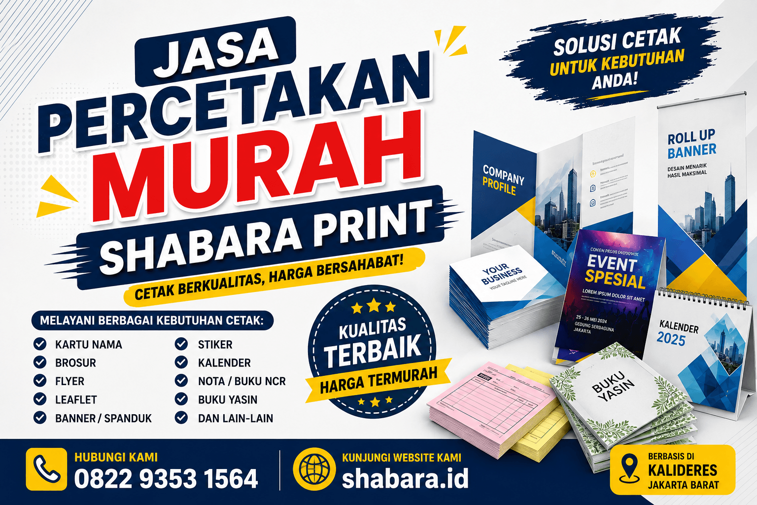 Jasa Percetakan Murah di Kebon Sirih Jakarta Pusat