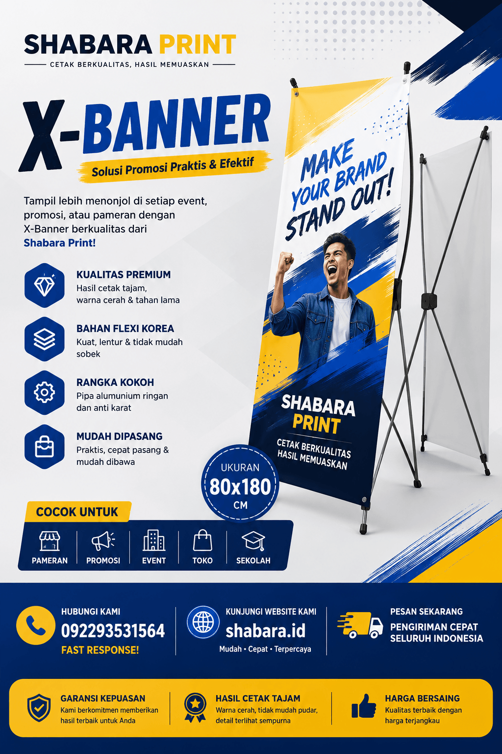 Cetak X Banner Online Murah di Kedoya Utara, Kebon Jeruk, Jakarta Barat Bisa Ditunggu