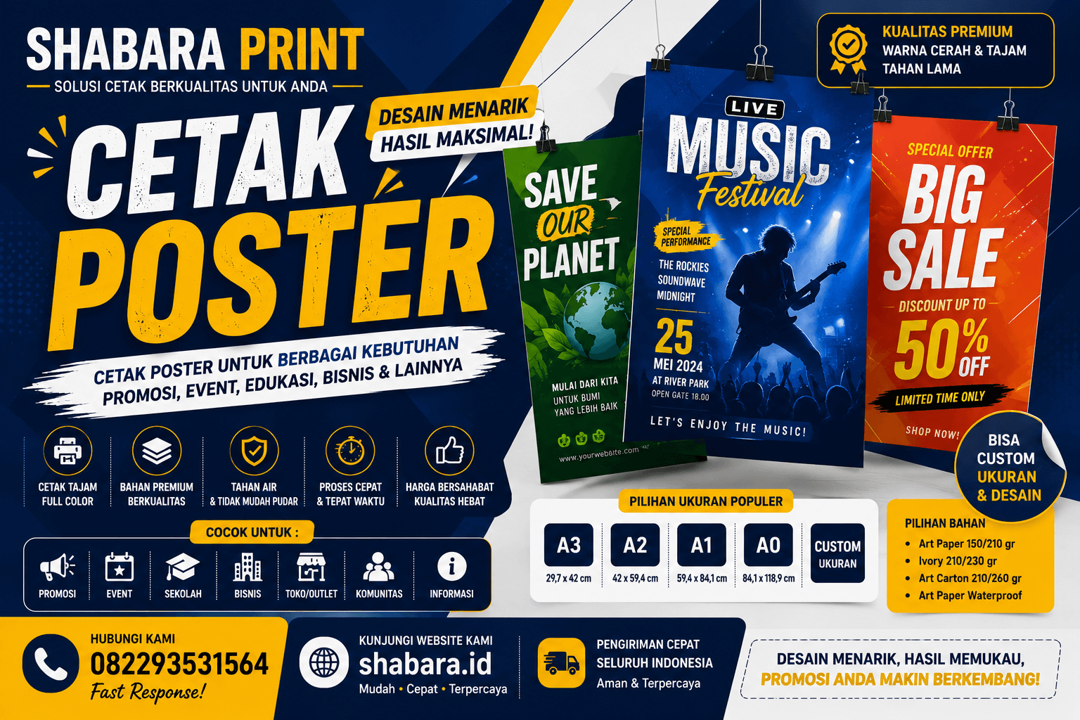 Cetak Poster Jakarta Barat No. 1 – Jasa Print Poster Murah, Cepat & Berkualitas