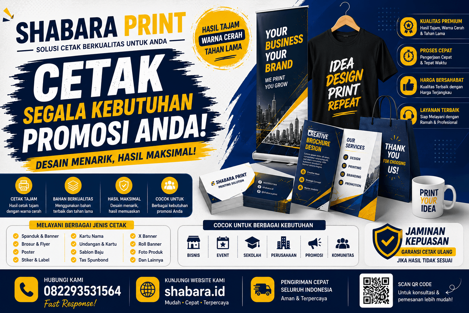Cetak Poster Murah di Jakarta Barat No. 1 – Hasil Tajam, Harga Terjangkau | Shabara Print