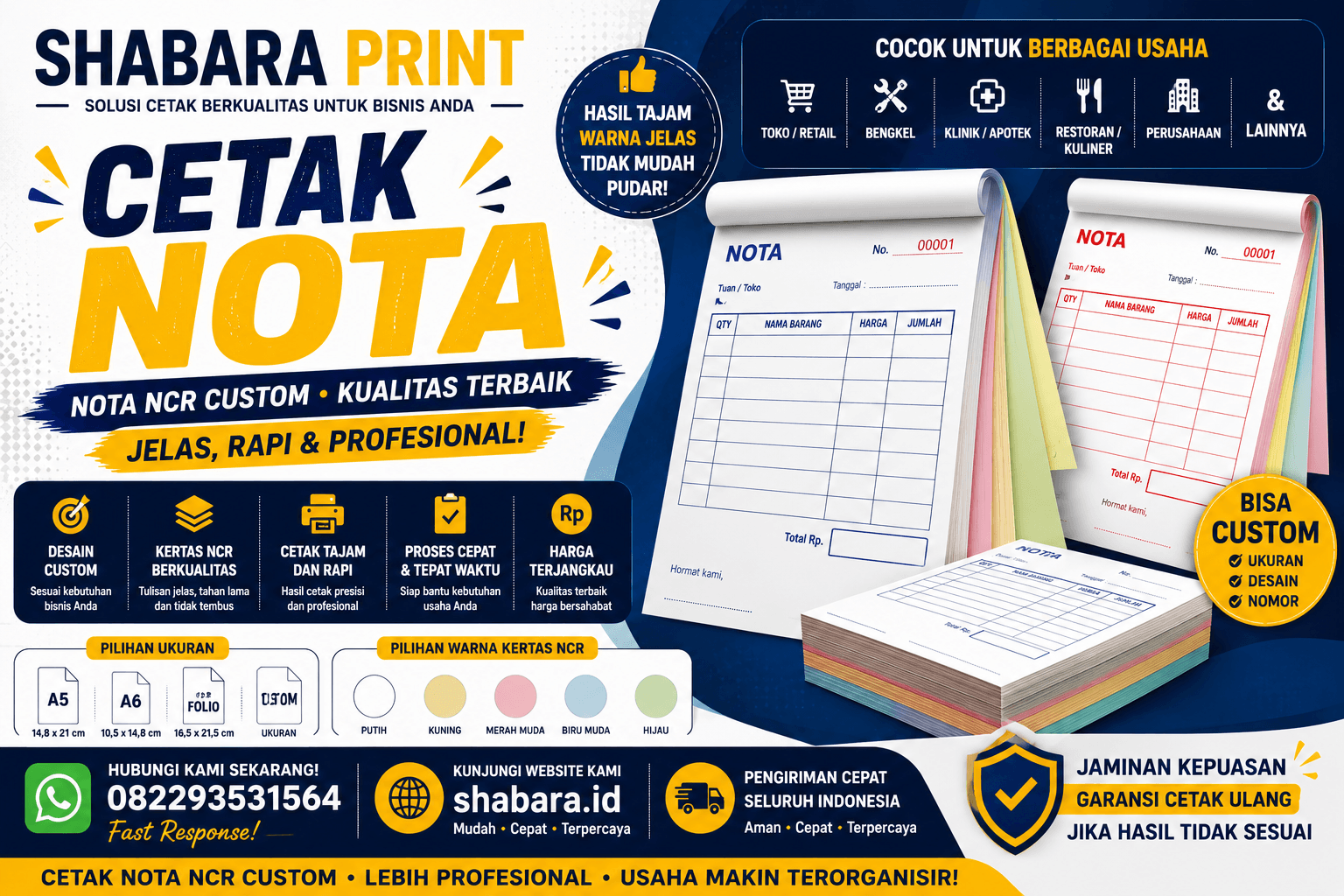 Cetak Buku Nota untuk UMKM dan Perusahaan – Kualitas Premium, Harga Hemat