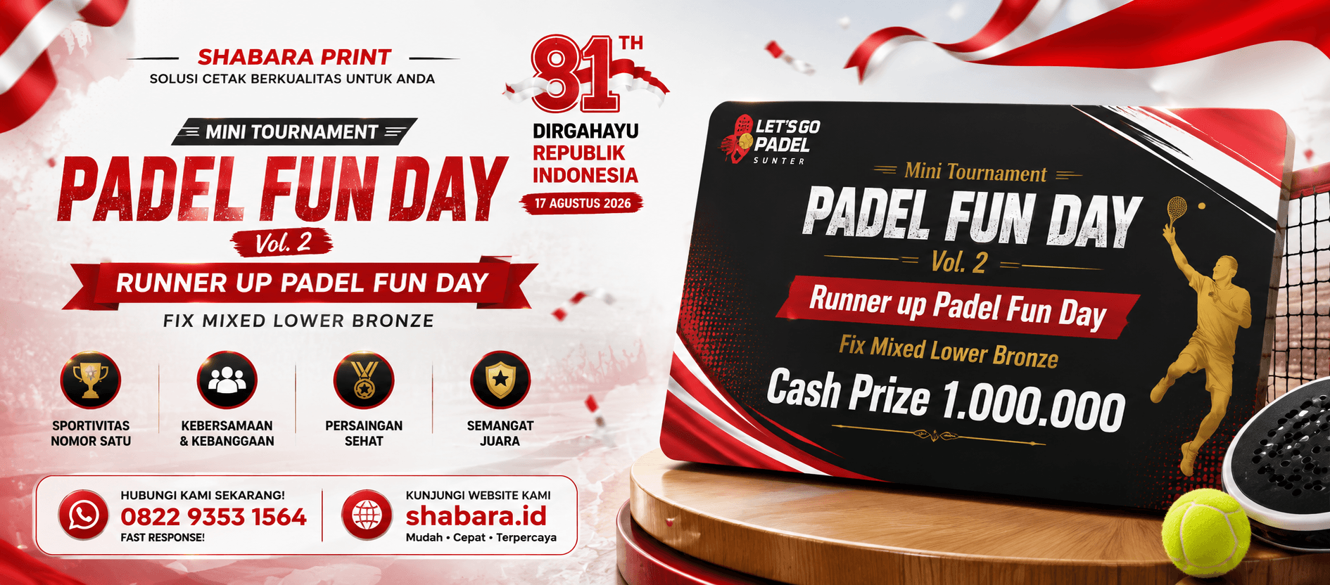 Cetak Plakat Runner Up untuk Perusahaan di Kemanggisan Jakarta Barat