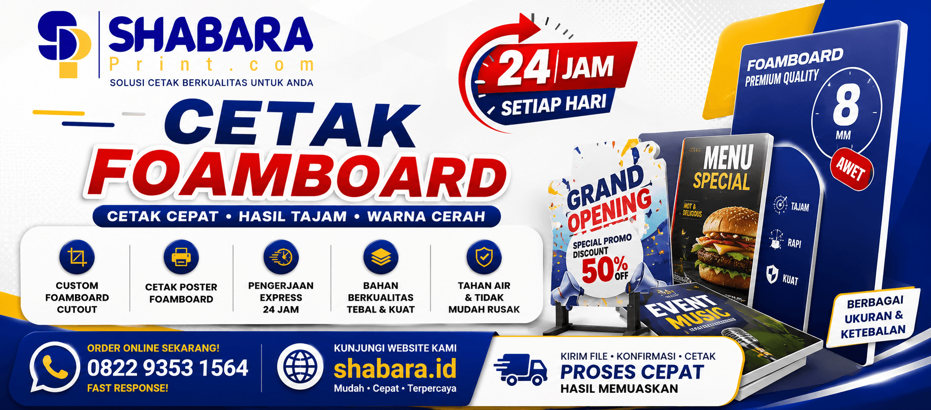 Jasa Cetak Foamboard Kalideres Jakarta Barat Harga Terjangkau
