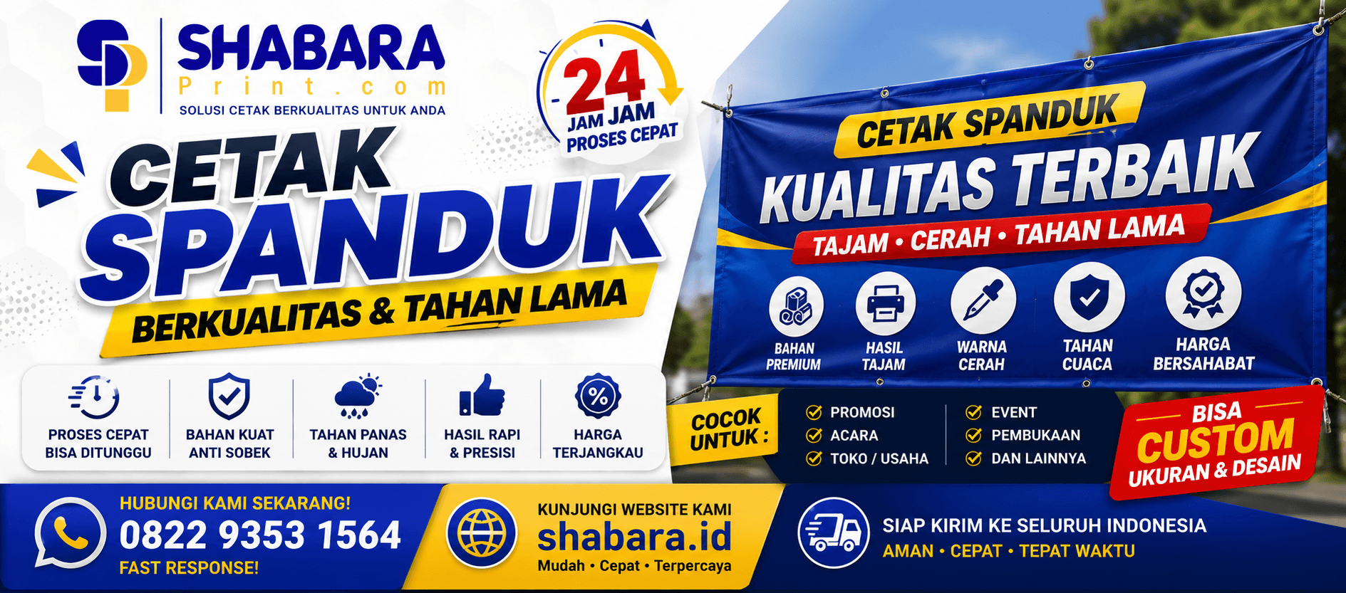 Cetak Spanduk Murah 1 Hari Jadi di Cakung, Jakarta Timur
