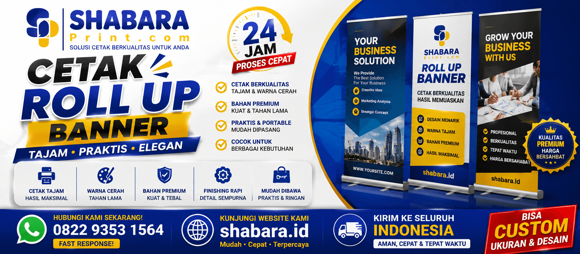 Cetak Roll Up Banner Murah di Cipinang Jakarta Timur – Cocok untuk Promosi & Event